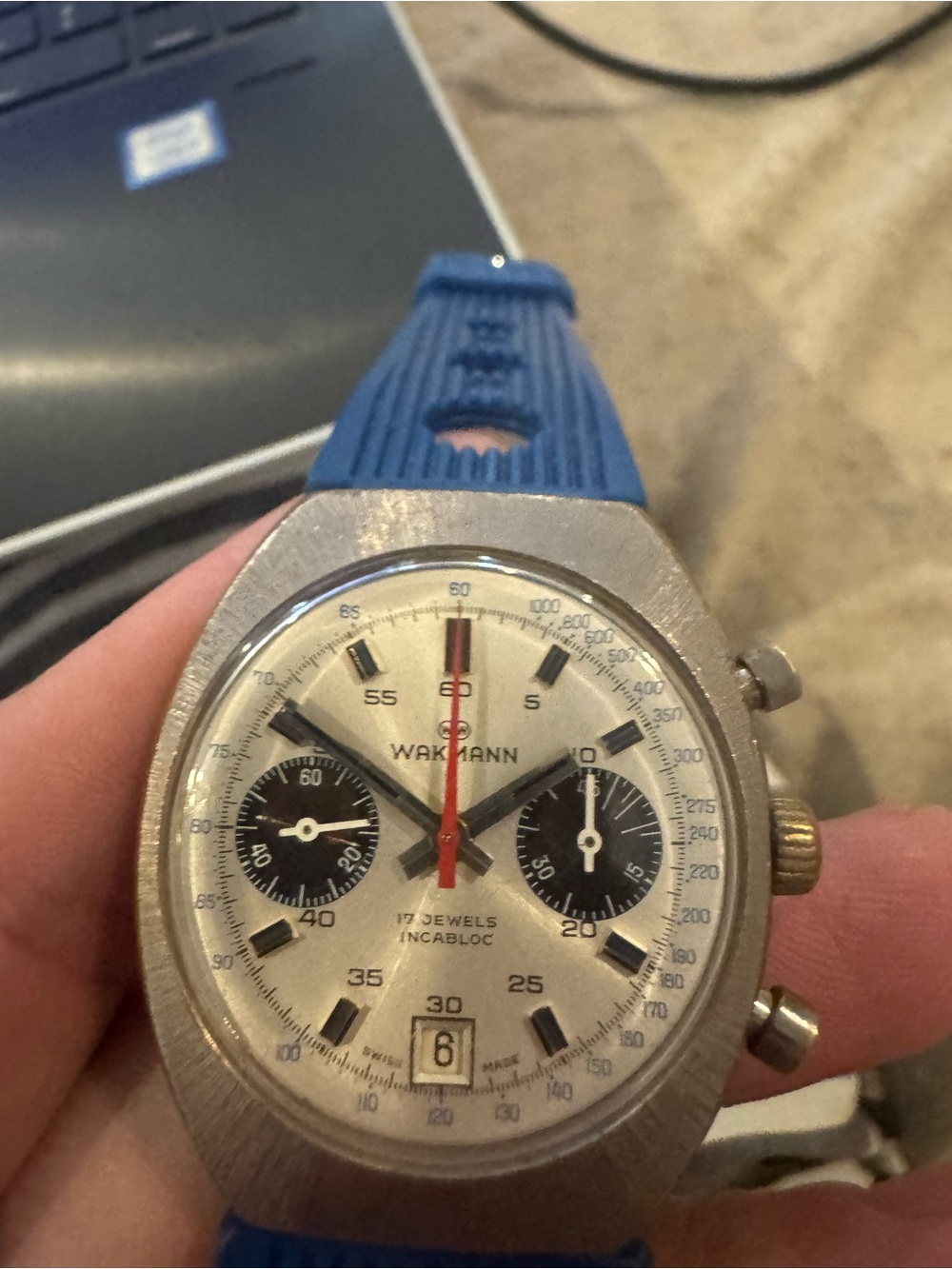 Wakmann Vintage Panda Chronograph